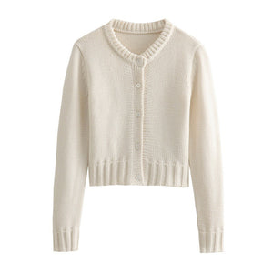 Women's Fashion Casual Blended Knitted Jacket