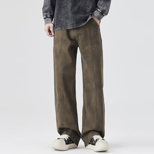 Wide Leg Men's Loose Straight Casual Pants